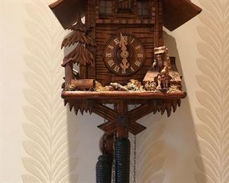 Vintage Black Forest wall clock