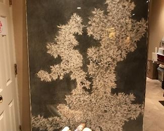 Vintage Large Original Charcoal Drawing