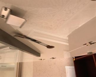 Large 6' diameter polished Dining Table with pedestal base