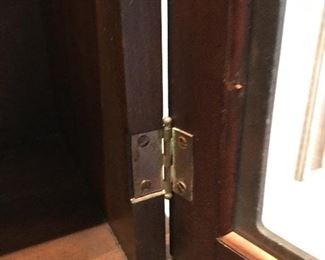 Antique Chippendale serpentine front secretary desk with a hutch, excellent condition