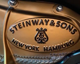 13. Steinway & Sons Satin Ebony Baby Grand Piano, S Model, Model #543427 (58") w/ Humidifier