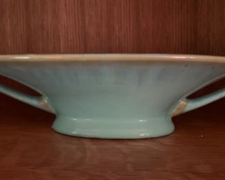 226. Oval Bowl w/ Handles Signed Piece (12" x 3")