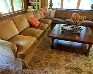 71. 3 pc Sectional w/ Complimentary Piping (12' x 38" x 36")