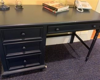 304. Navy Young American Desk (54" x 24" x 30")