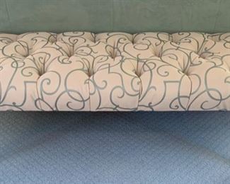 109. Barbara Barry for Baker Alam Bench w/ Tufted Seat (48" x 20" x 18")