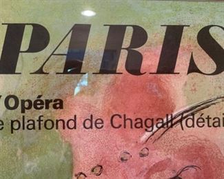 112. Paris L'Opera Marc Chagall Print (49" x 35")