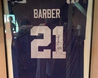 316. Tiki Barber Signed Jersey (32" x 40")