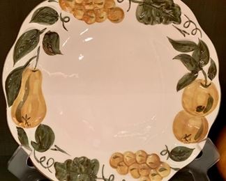 263. Set of 4 Stangl Sculpted Fruit Plates (12")