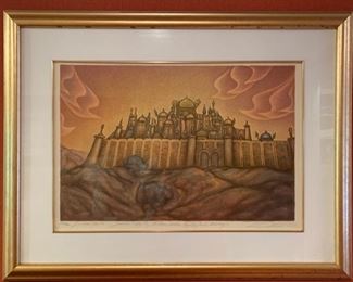 294. "Jerusalem Holy City" Signed Art 1991 242/350 (30" x 23")