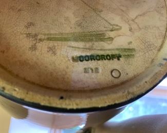 173. Moorcroft Made in England Signed Piece Ceramic Vase (8" x 14")