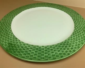 176. Tiffany & Co. Basketweave Ceramic Plate (16")