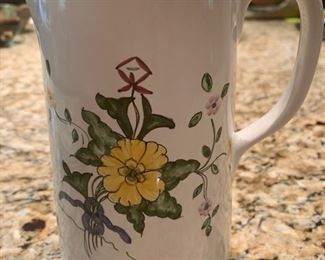 269. Tiffany & Co. Handpainted Portugal Pitcher (7")