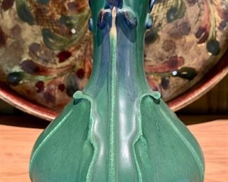 290. Ephraim Pottery Signed Iris Vase (6")