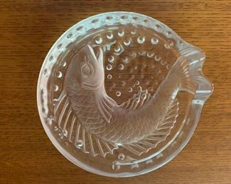 221. Lalique Concarneau Koi Fish Bowl, Signed (6")                                    FIRM