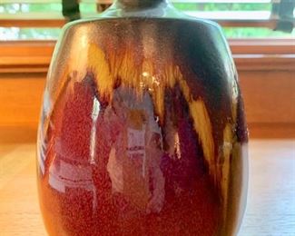 227. Aubergine Ceramic Vase (9")