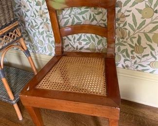 331. Antique Side Chair w/ Cane Seat (17" x 17" x 34")