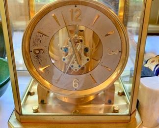 344. Brass Mantel Clock from Lieberman Clock Co. #31178 (7" x 6" x 9")