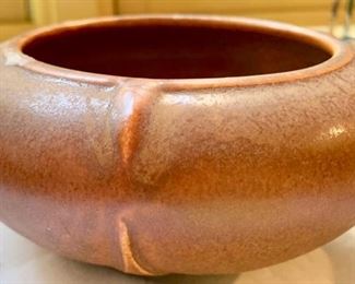 350. Ephraim Pottery Pumpkin Glaze Bowl (6.5" x 3")