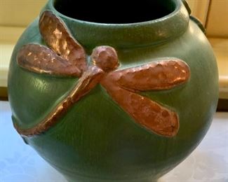 386. Ephraim Pottery Copper Dragonfly (6")