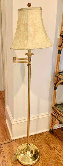 Brass Swing arm Floor Lamp