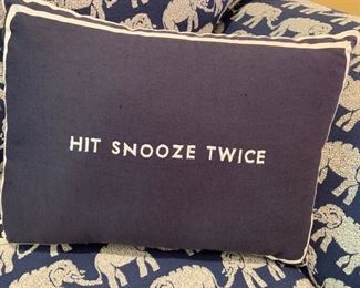 381. Hit Snooze Pillows (14" x 10")
