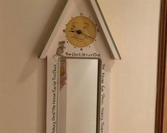 Hand Painted Childs Clock