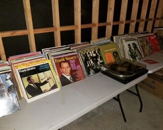Vinyl's (150+) Maybe more & Vinyl Turntable