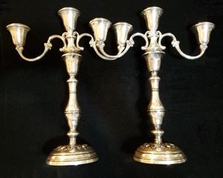 Sterling Silver Candelabras