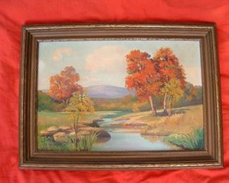 Florence Coleman oil painting (Texas artist)