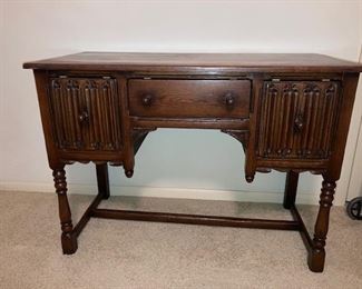 English antique oak desk