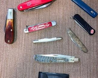selection of pocket knives