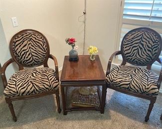 Zebra chairs