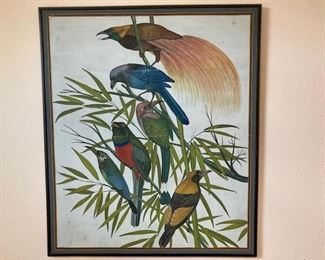 vintage bird wall hanging