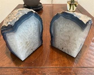 quartz bookends