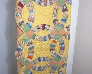 nice vintage hand stitched quilt