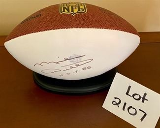 Lot 2107 $75.00 Wilson "The Duke" AFC/NFC Mike Ditka Autographed HOF '88 football. No COA