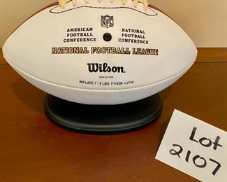Lot 2107 $75.00 Wilson "The Duke" AFC/NFC Mike Ditka Autographed HOF '88 football. No COA
