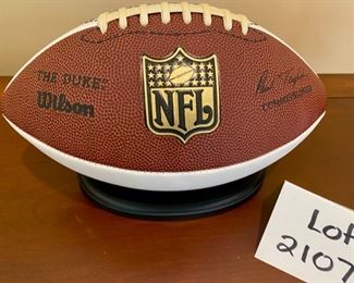 Lot 2107 $75.00 Wilson "The Duke" AFC/NFC Mike Ditka Autographed HOF '88 football. No COA