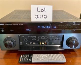 Lot 2112 $250.00 Yamaha Aventage RX-A1030 Natural Sound 7.2 AV Receiver 3D Cinema DSP HD Radio, MHL, HDMI w/ Remote Control. Home Theater Receiver.