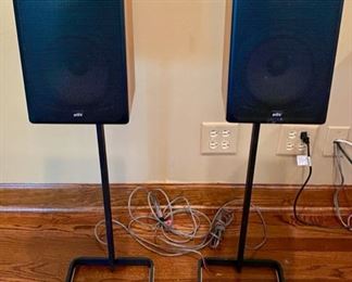 Lot 2114 $350.00 Pair of a/d/s L400e Speakers w/ stands.