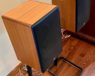 Lot 2114 $350.00 Pair of a/d/s L400e Speakers w/ stands.