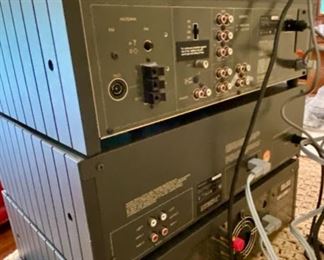 Lot 2156 $3000.00 Extremely Studer ReVox Sound System infrared controlled Stereo System. Back Panel View of System.