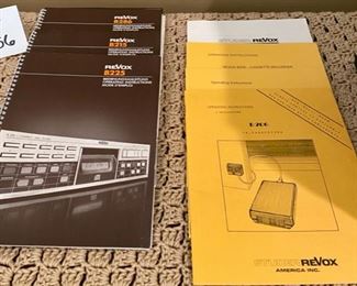 Lot 2156 $3000.00 Extremely Studer ReVox Sound System infrared controlled Stereo System. Complete Set of Manuals and operator Pamphlets