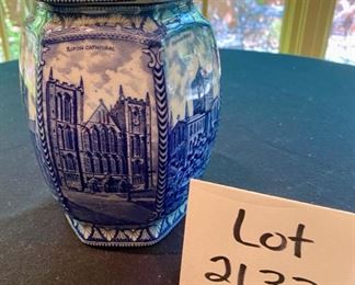 Lot 2133 $125.00 Ringtons Ltd. Tea Merchants Tea Jar features images of 7 different castles. (small chip on lid). 7" H x 6" W Store your tea or coffee in style!