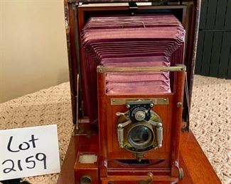 Lot 2159 $125.00 Rochester Optical Co. Victor, Large Format Camera Premo Back, Red Bellows