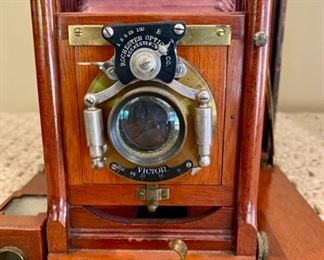 Lot 2159 $125.00 Rochester Optical Co. Victor, Large Format Camera Premo Back, Red Bellows