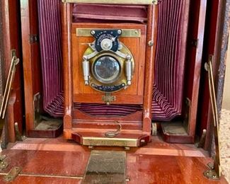 Lot 2159 $125.00 Rochester Optical Co. Victor, Large Format Camera Premo Back, Red Bellows
