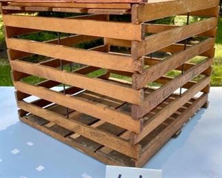 Lot 2188, $45.00 Antique wood egg crate made by Cummer Mfg. Co., Cadillac, MI