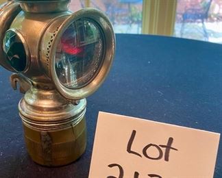 Lot 2135. $95.00. Solar Automobile Car lamp by Badger Brass Mfg. Co. Kenosha, WI c. 1899-1910 - could be a bicycle or motorcycle lamp as well, good cond.