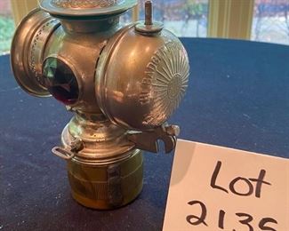Lot 2135. $95.00. Solar Automobile Car lamp by Badger Brass Mfg. Co. Kenosha, WI c. 1899-1910 - could be a bicycle or motorcycle lamp as well, good cond.